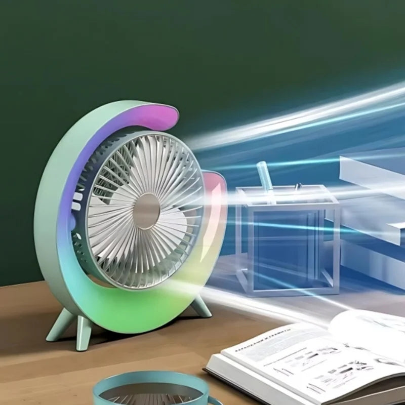 G Shape Rgb Light Fan