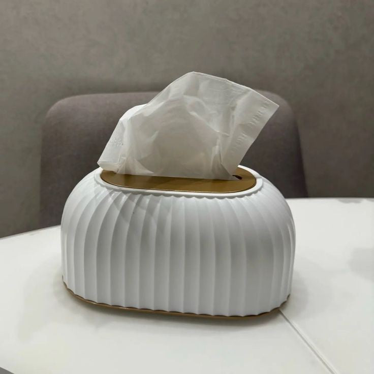 Nordic Striped Tissue Box Holder