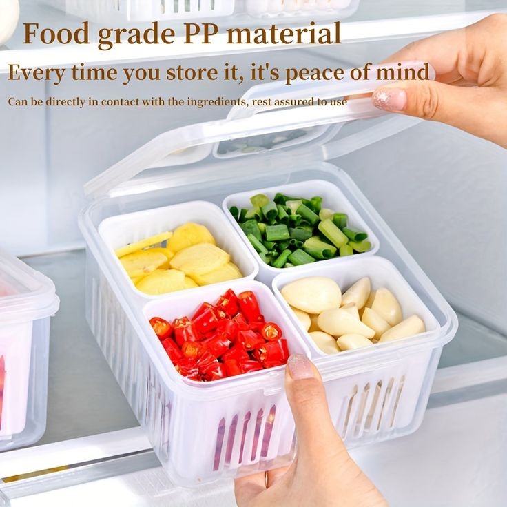 4 In 1 Vegetable & Fruit Draining Box