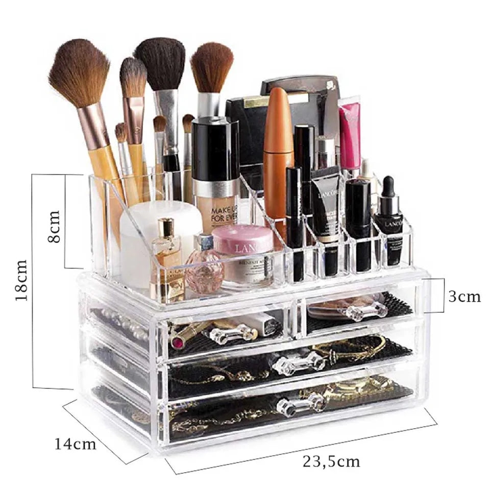 Transparent Desktop Cosmetic Organizer