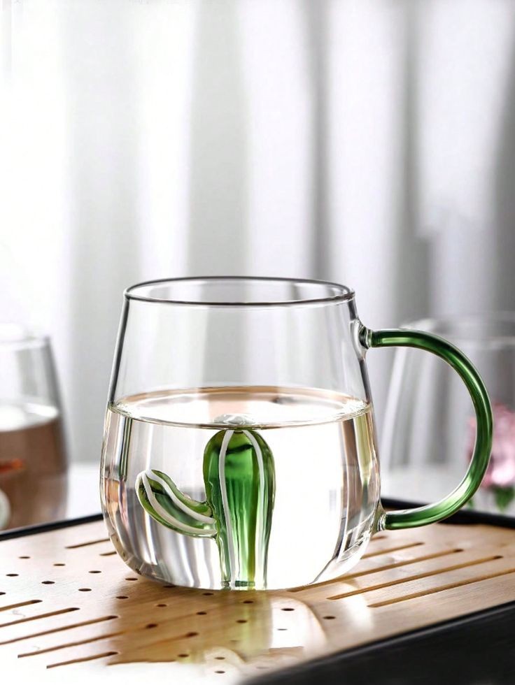 3d Transparent Heat Resistant Glass Cup