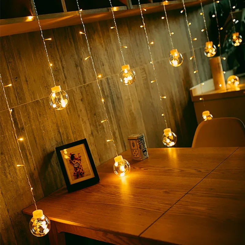 Berry Ball Curtain Lights