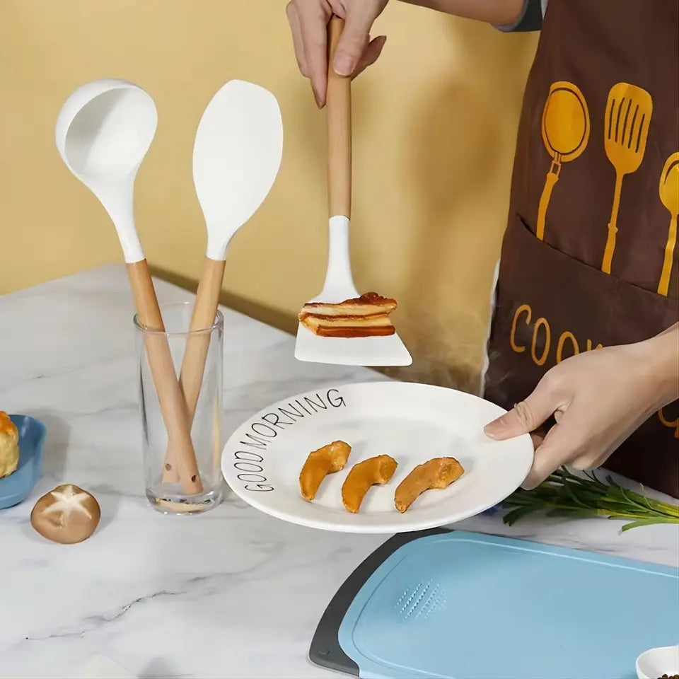 28Pcs Silicone Cookware Spoon Set