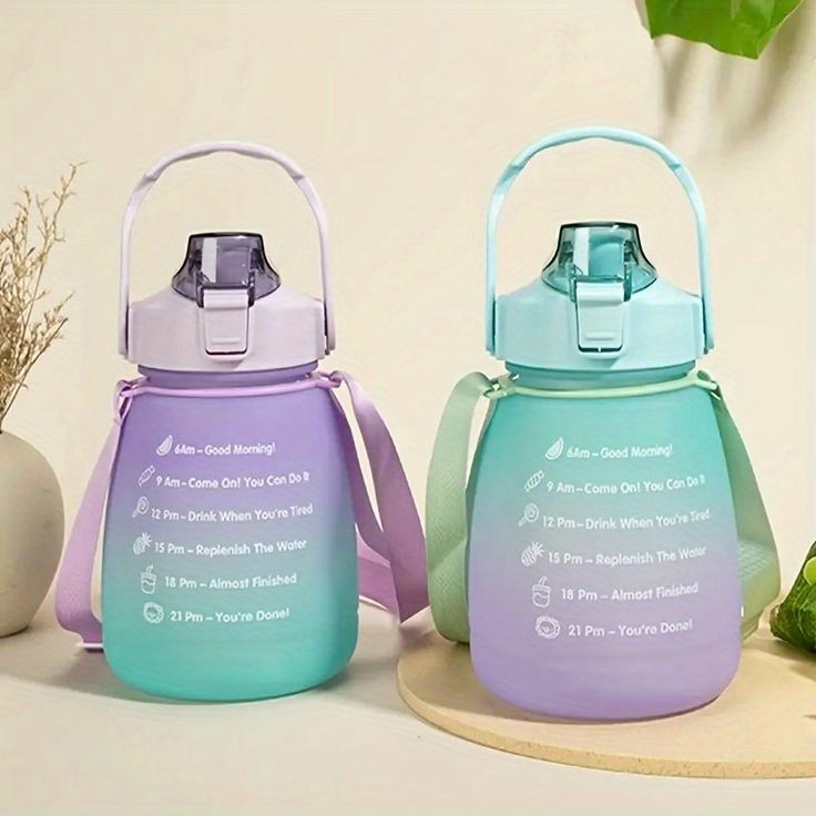 Gradient Water Bottle Oval Shape