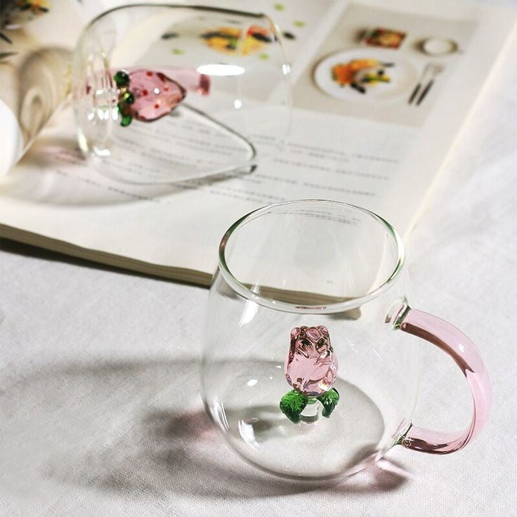 3d Transparent Heat Resistant Glass Cup