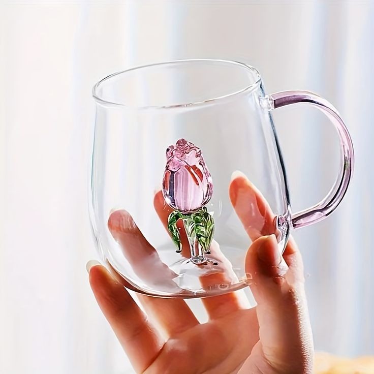 3d Transparent Heat Resistant Glass Cup