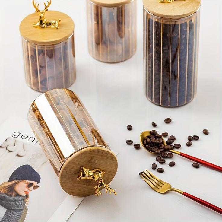 Luxury Storage Containers Glass Material (3pcs Set)