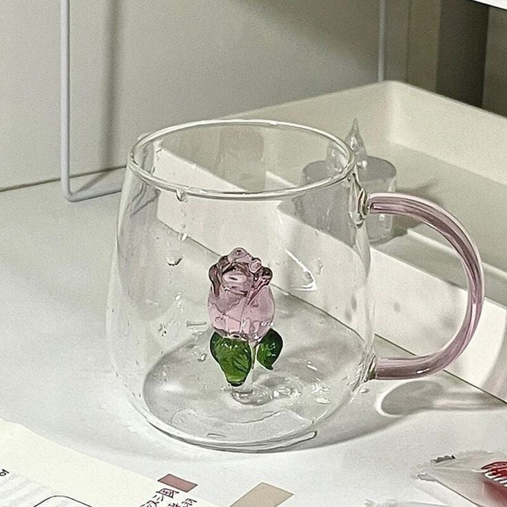 3d Transparent Heat Resistant Glass Cup