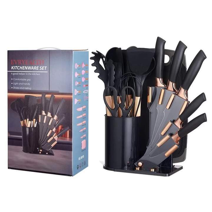 18pcs Acrylic Utensils with Stand - Premium Quality
