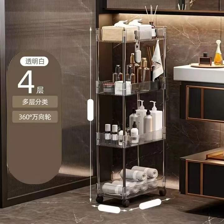 Luxury 4 Layer Acrylic Trolley