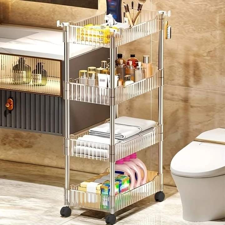 Luxury 4 Layer Acrylic Trolley