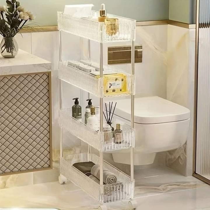 Luxury 4 Layer Acrylic Trolley