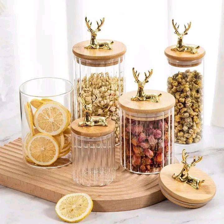 Luxury Storage Containers Glass Material (3pcs Set)