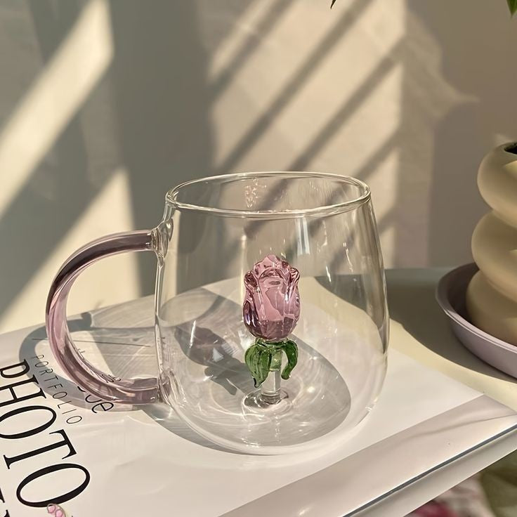 3d Transparent Heat Resistant Glass Cup