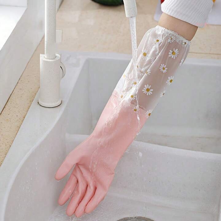 Long Sleeves Dishwashing Gloves