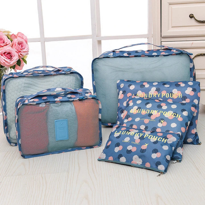 Printed 6Pcs Travel Bag Set