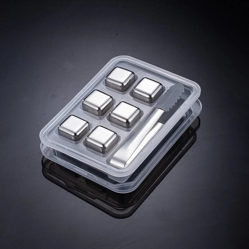 Reusable Stainless Steel Ice Cubes Ice Pellets Cooling Stones Cooler for Drink Bar Tool