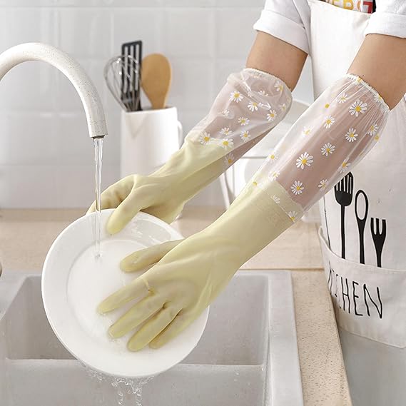 Long Sleeves Dishwashing Gloves