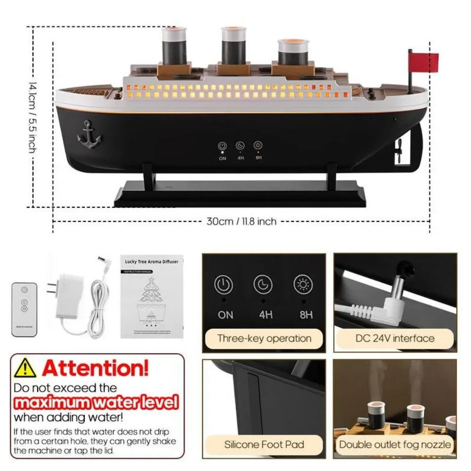 Luxurious Titanic Shaped Air Humidifier