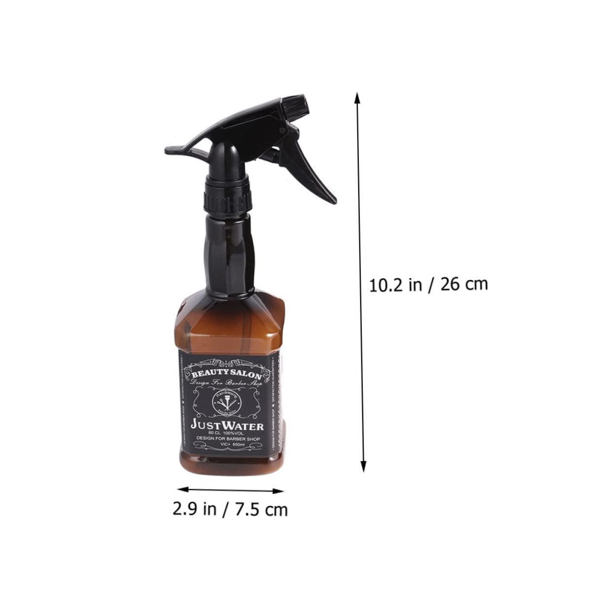 500ml Barber Shop Water Sprayer with Distinctive Whiskey-Bottle Style Label.