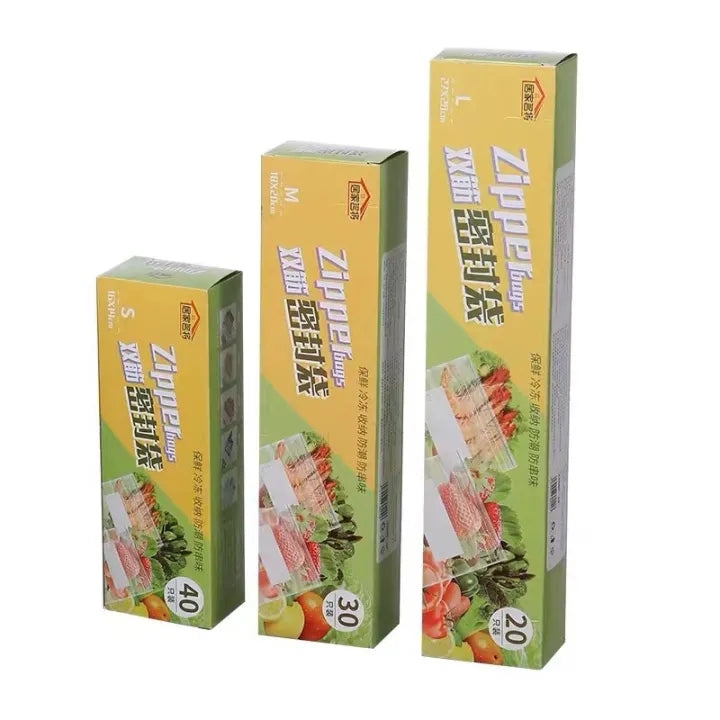 Zippe Sealed Bag, Wrap Plastic Packaging Bags Food Storage Bag Reusable Sealing Refrigerator