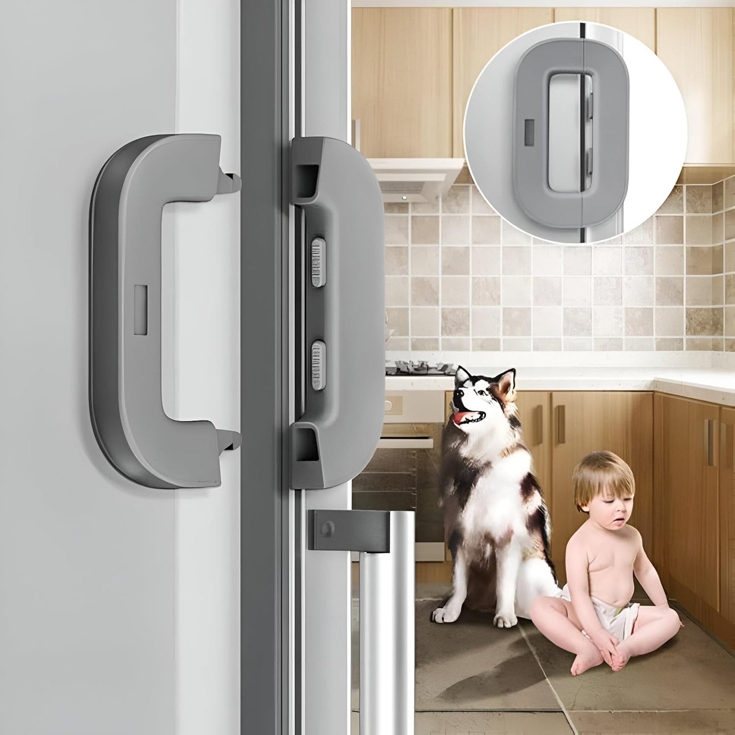 Self-Adhesive Fridge Lock Latchs System for Home Refrigerator
