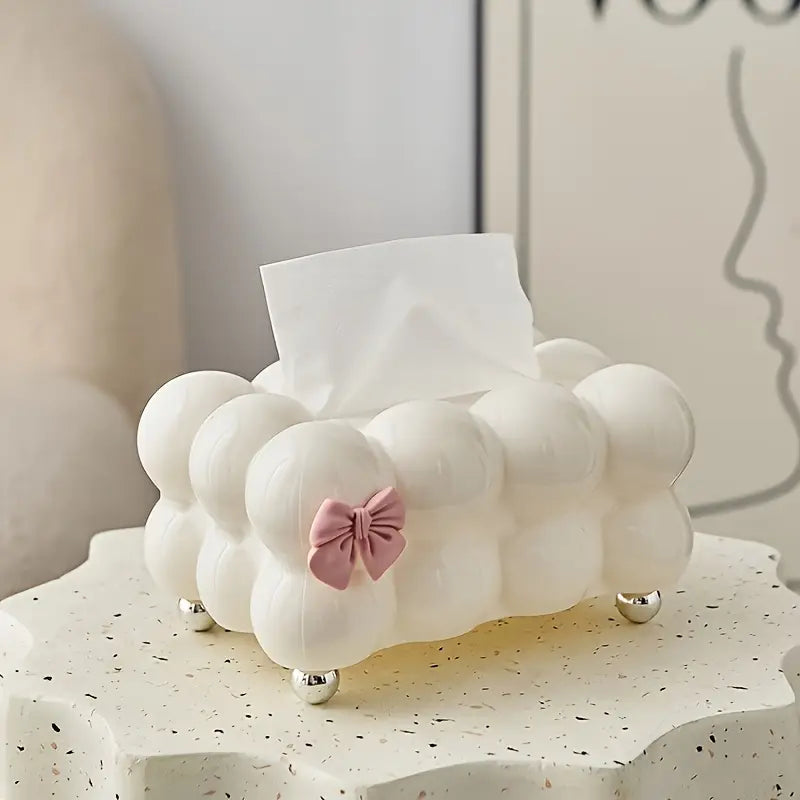 Bubble Bow Tissue Box