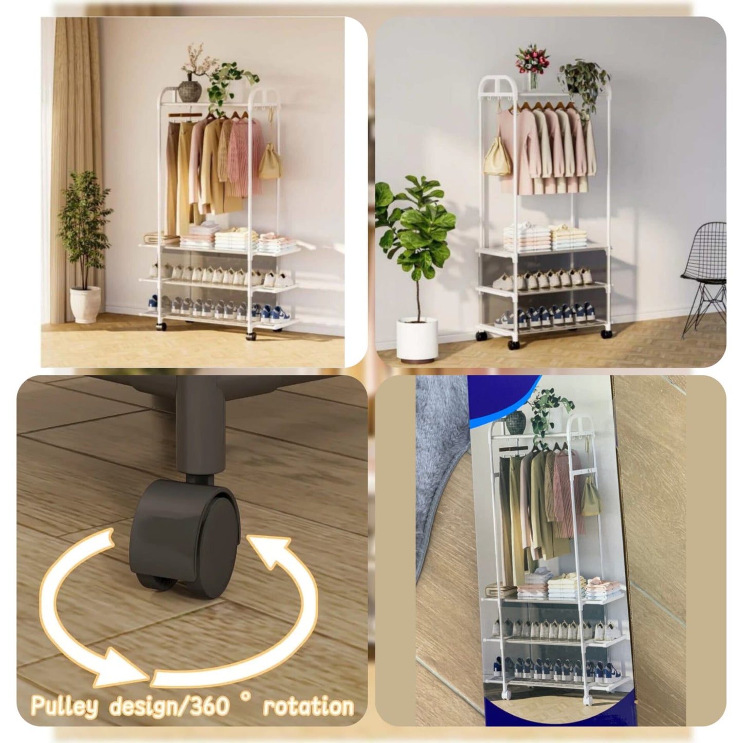 3Layer Multifunctional Cloth with Shoe Rack Rs.6000 (Box Packing)
