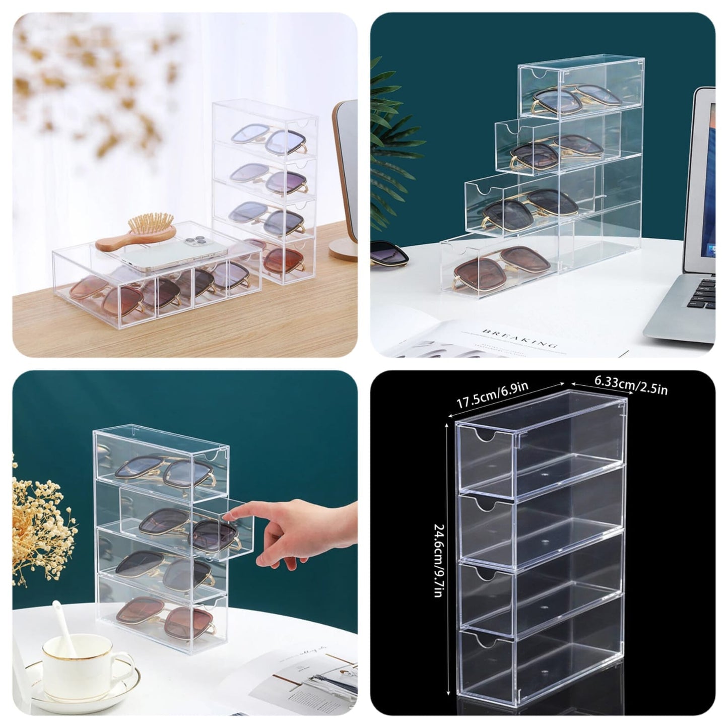 Acrylic Sunglasses Storage Organizer