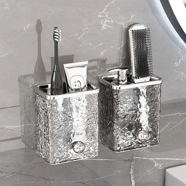Luxurious Style Wall Mounted Toiletries Storage Holder
