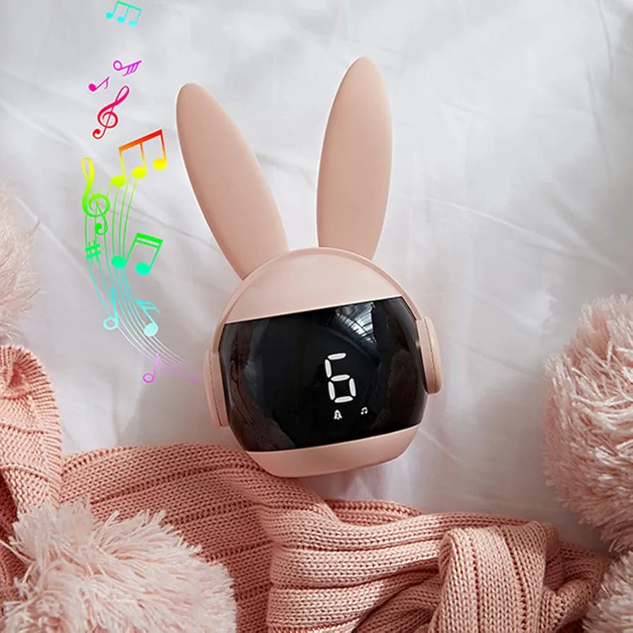Adorable Rabbit Digital LED Alarm Clock