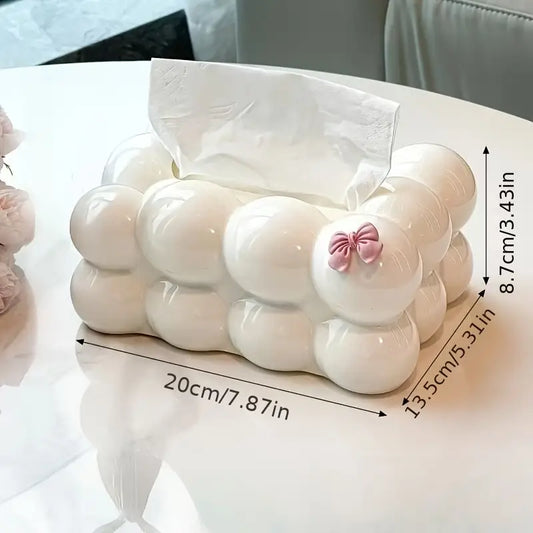 Bubble Bow Tissue Box