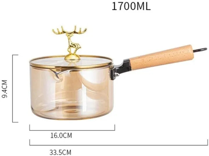 Non-Stick Cooking Lazy Pan Soup Wok (Glass)