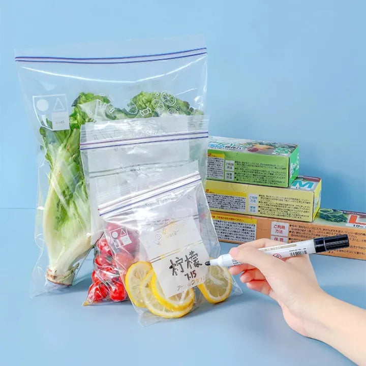 Zippe Sealed Bag, Wrap Plastic Packaging Bags Food Storage Bag Reusable Sealing Refrigerator