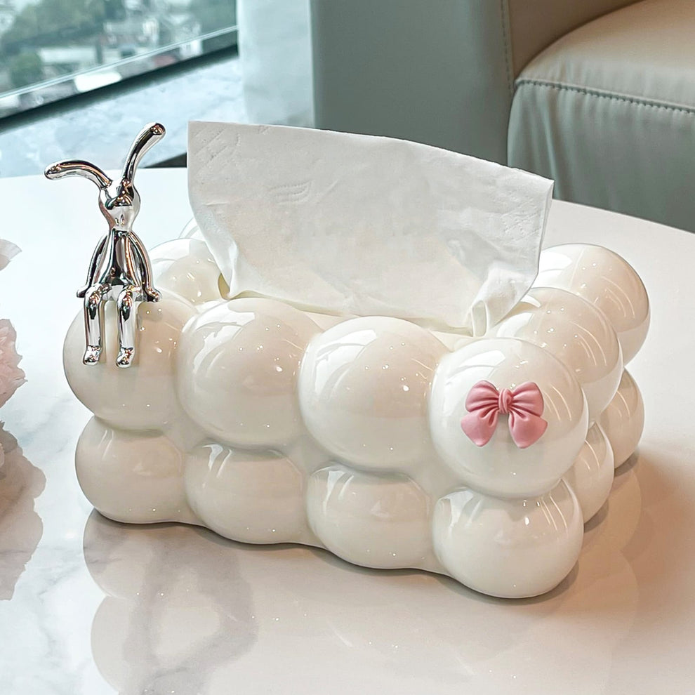 Bubble Bow Tissue Box