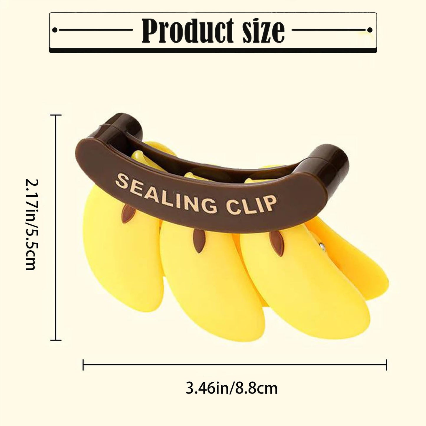 Banana Shaped Magnetic Food Sealing Clips