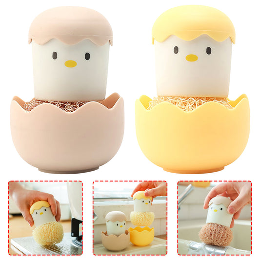 Egg Shell Microfiber Cleaning Brush