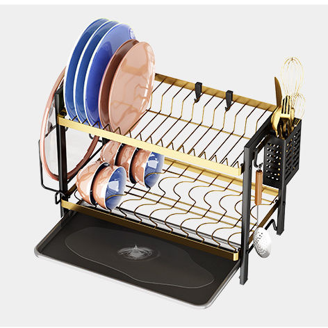 Multifunctional Kitchen Storage Dish Rack (2 Layer)