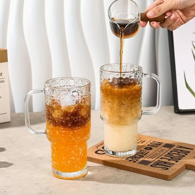 Glass Tumbler with Handle, Straw & Leak-Proof Lid – 750ml