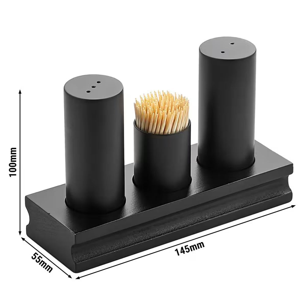 Elegant Nordic Dining Seasoning And Toothpick Holder, Minimalist Salt & Pepper Serving Set