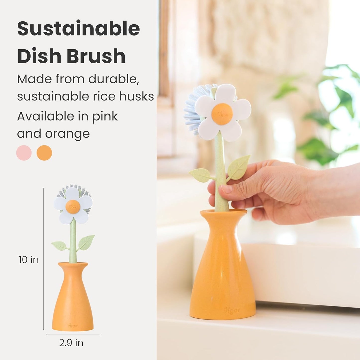 Vase Flower Shape Cleaning Brush