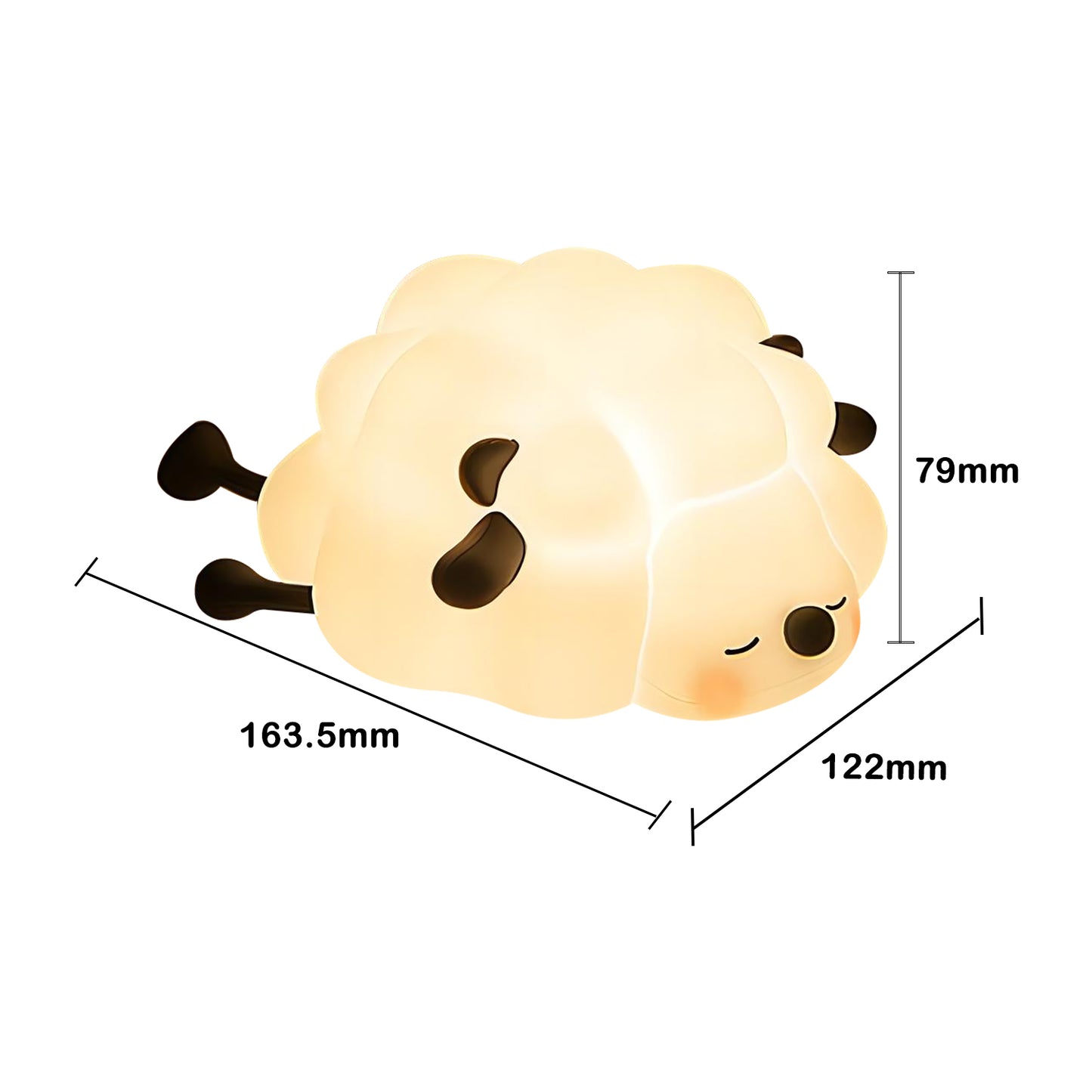 Luxury Sheep LED Night Lamp – Soft Glow Cute Bedside Light for Kids & Home Décor