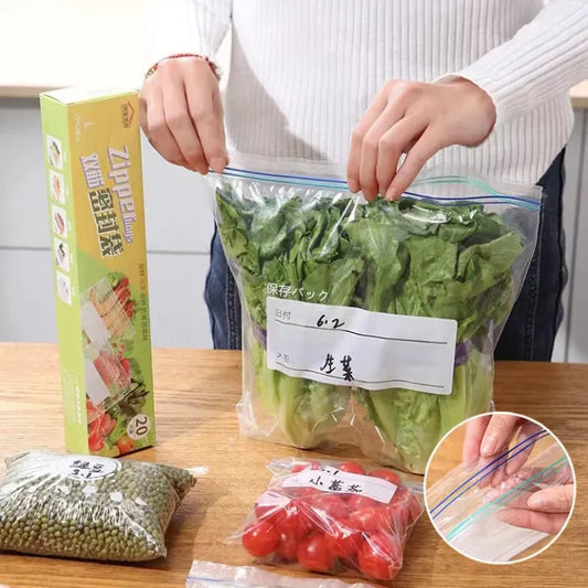 Zippe Sealed Bag, Wrap Plastic Packaging Bags Food Storage Bag Reusable Sealing Refrigerator