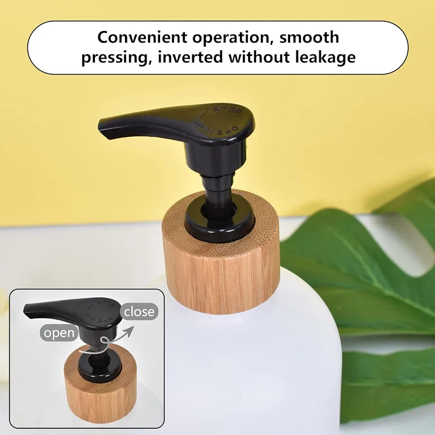 Hand And Dish Soap Dispenser Glass Material Pair