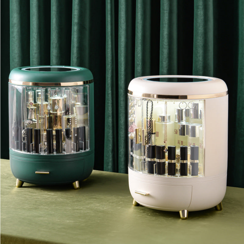 LED Mirror Cosmetic Storage Organizer
