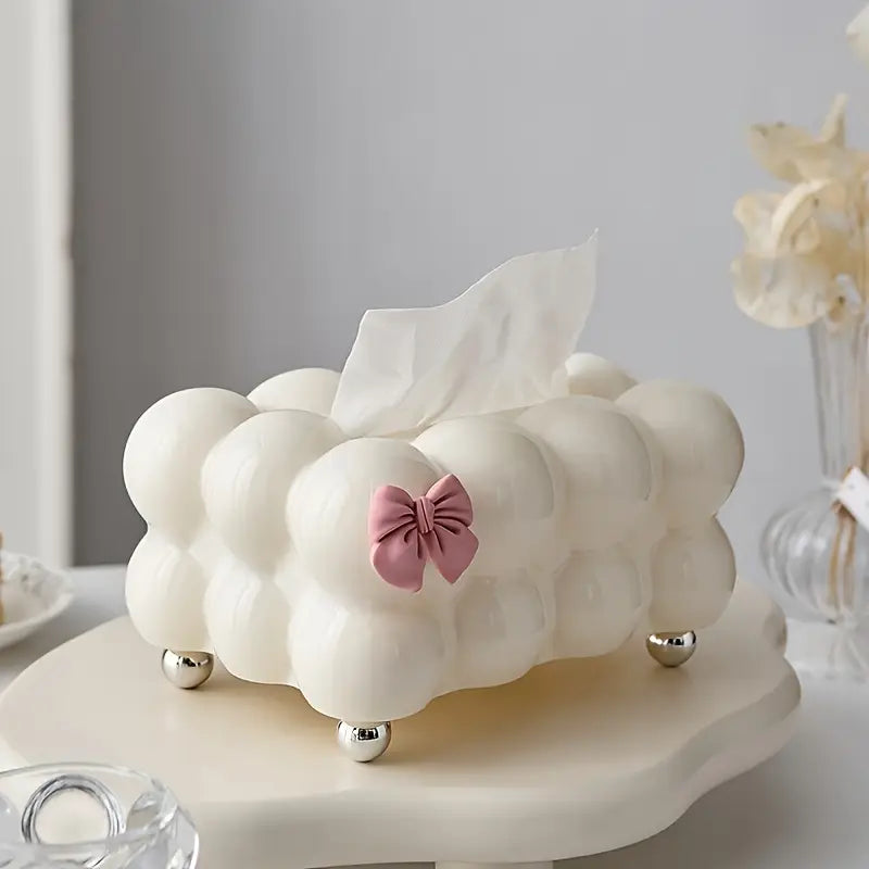 Bubble Bow Tissue Box