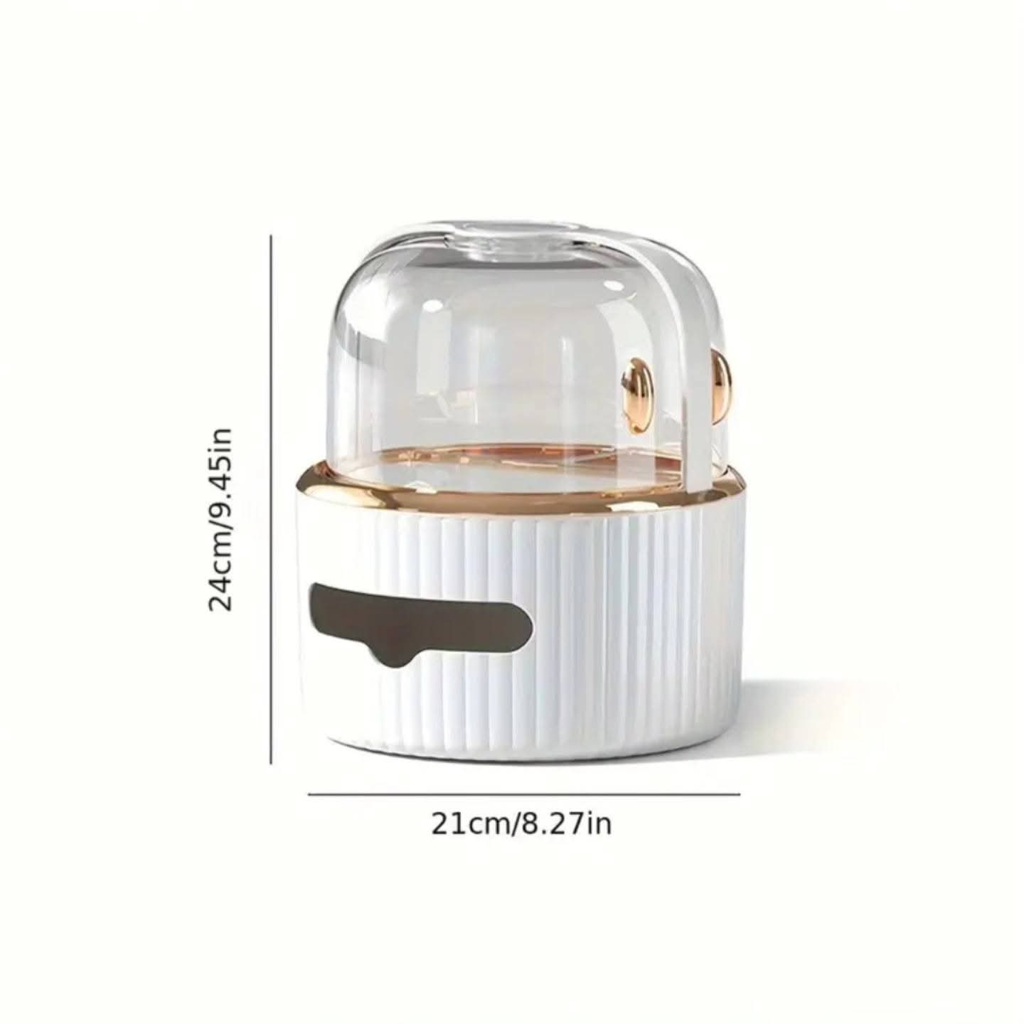 Multi-functional Desktop Tissue Box Organizers With Storage Compartments.