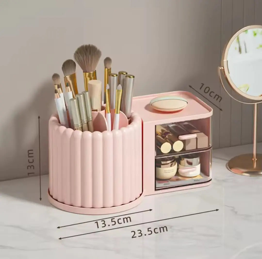 Multipurpose Nordic Style 360⁰ Rotating Makeup Brush Storage Holder