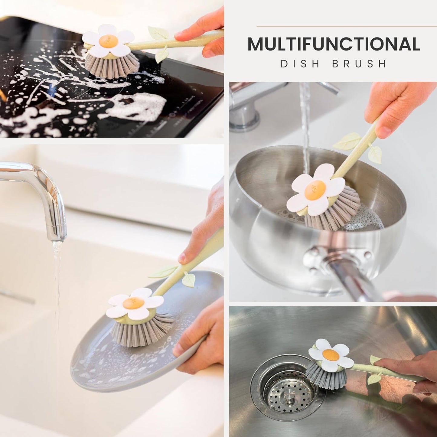 Vase Flower Shape Cleaning Brush