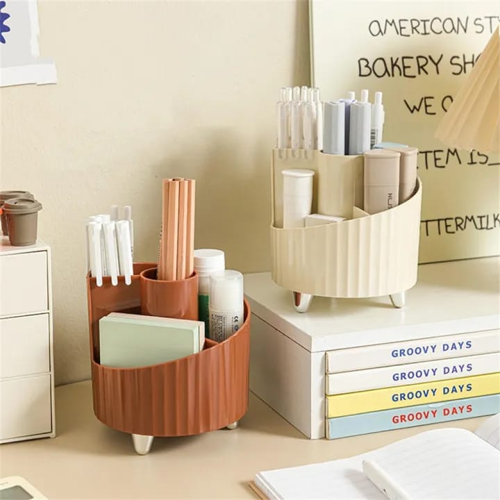 Rotating Makeup Brushes Holder